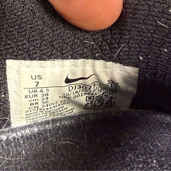 Nike Shoes Womens Size 7 Metcon 6 Black White Crossfit Workout Running Sneakers - Picture 9 of 9